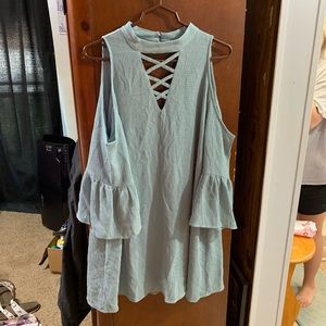 Cold shoulder dress
